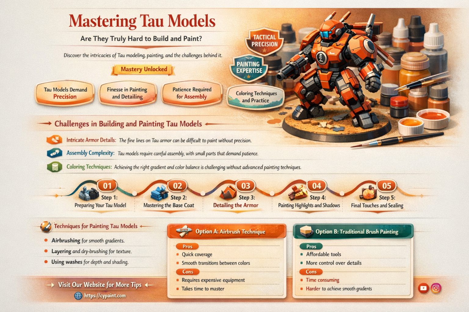 are tau hard to build and paint