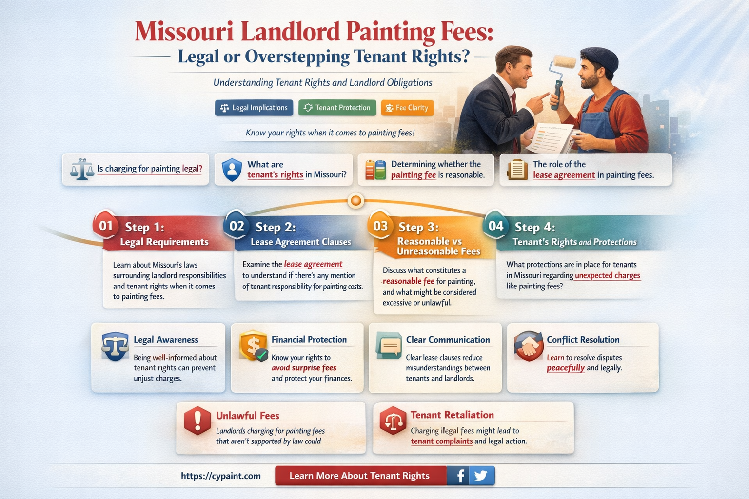 are landlords allowed to charge for painting missouri