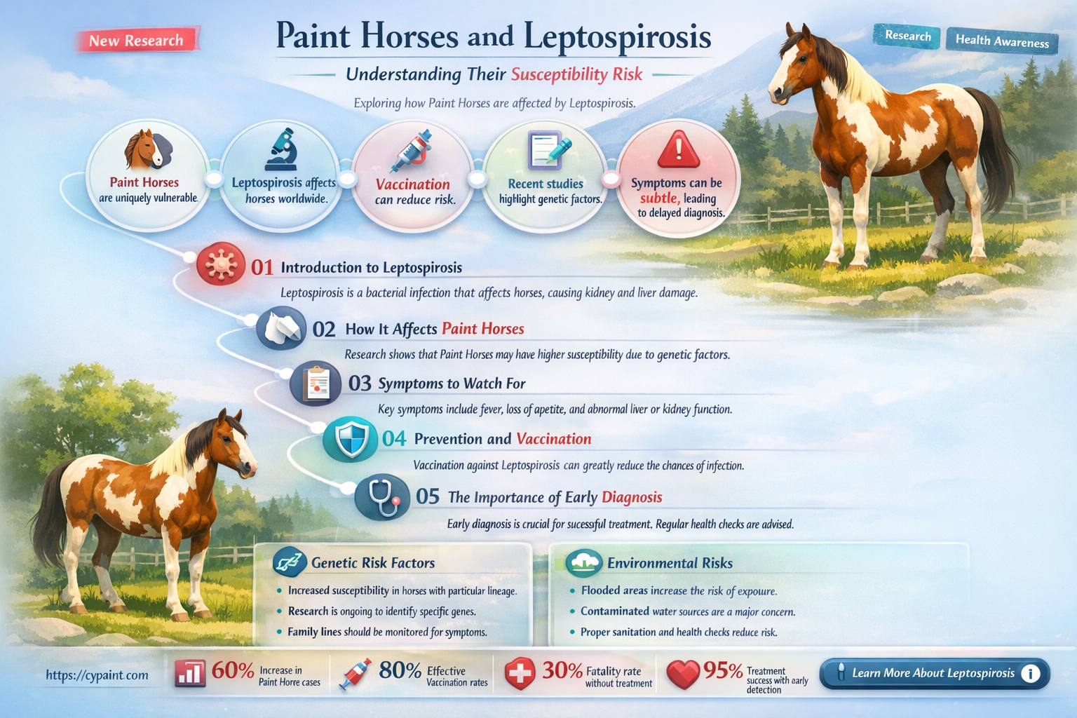 are paint hors s more susceptible to leptospirosis