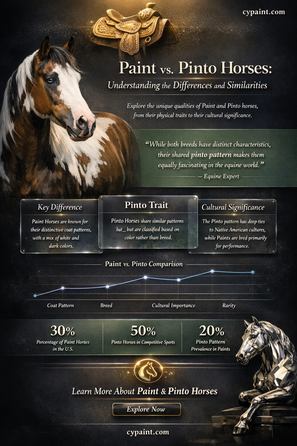 are paint and pinto horses the same