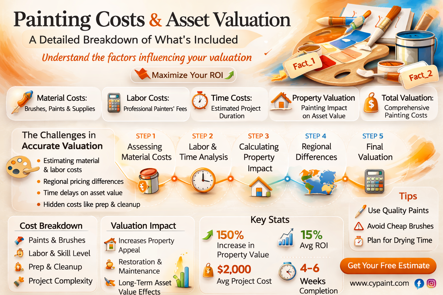 are painting costs included in asset basis