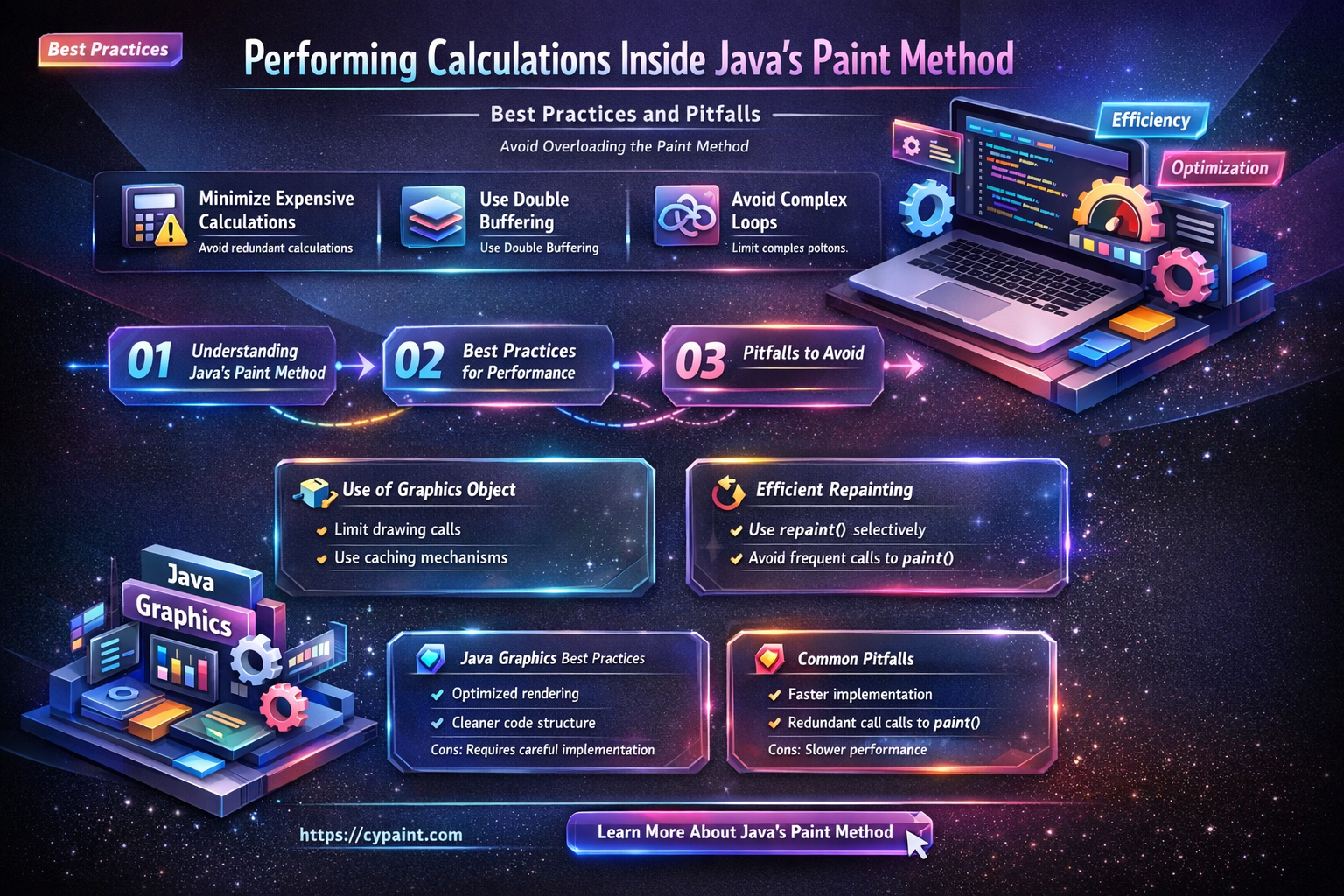 can calculations be done inside of a paint method java