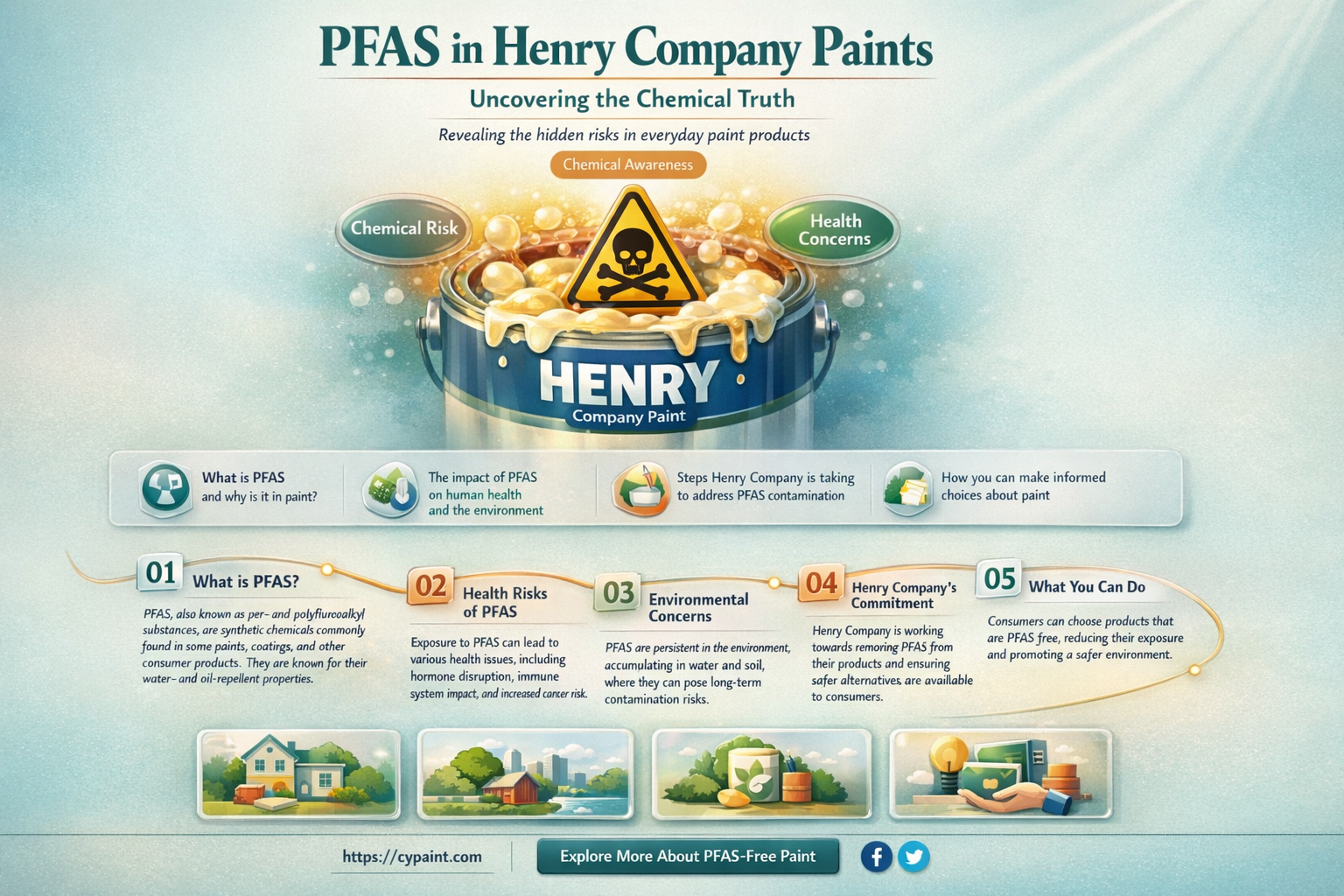 are there pfas chemicals in henry company paints