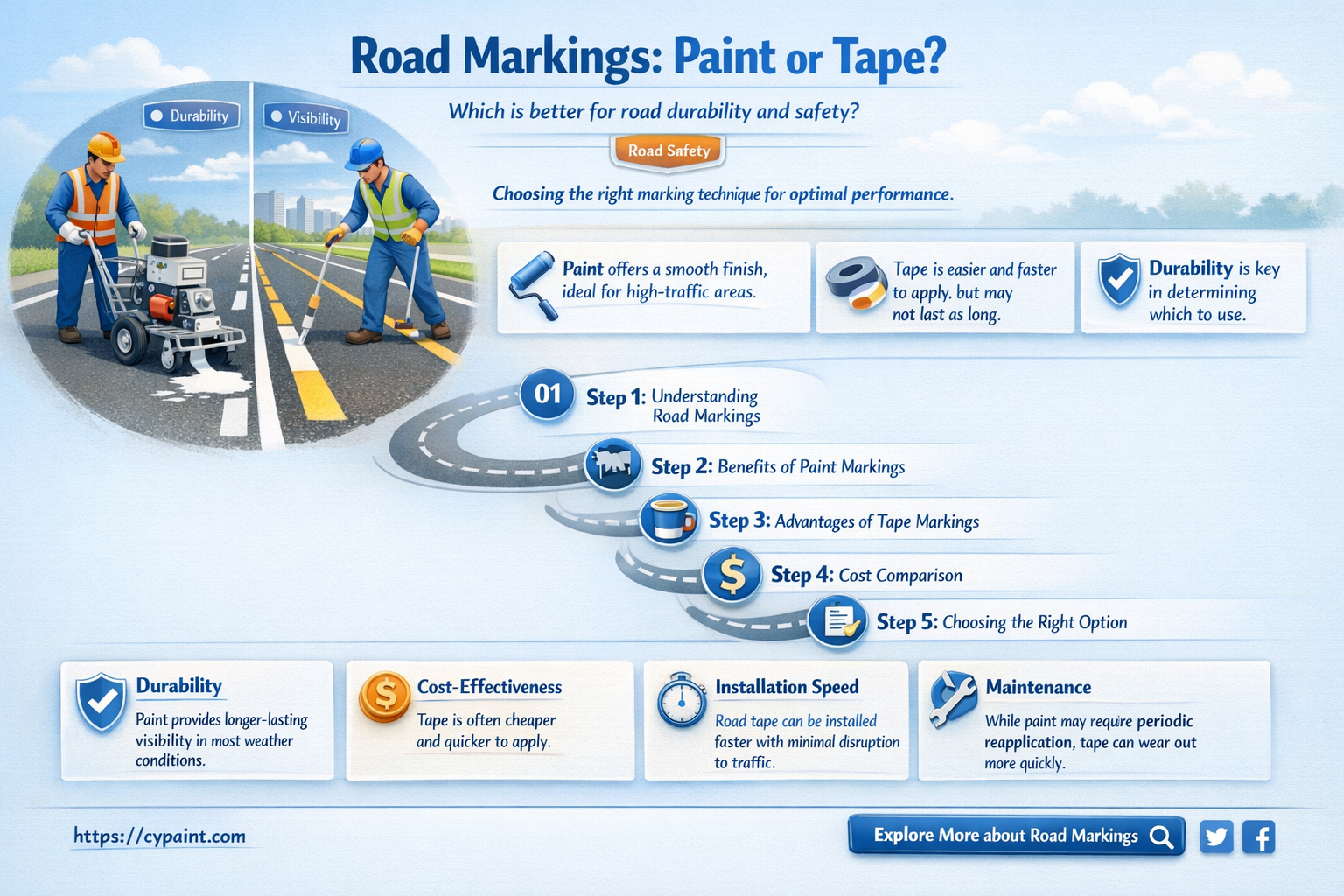 are the lines on the road paint or tape