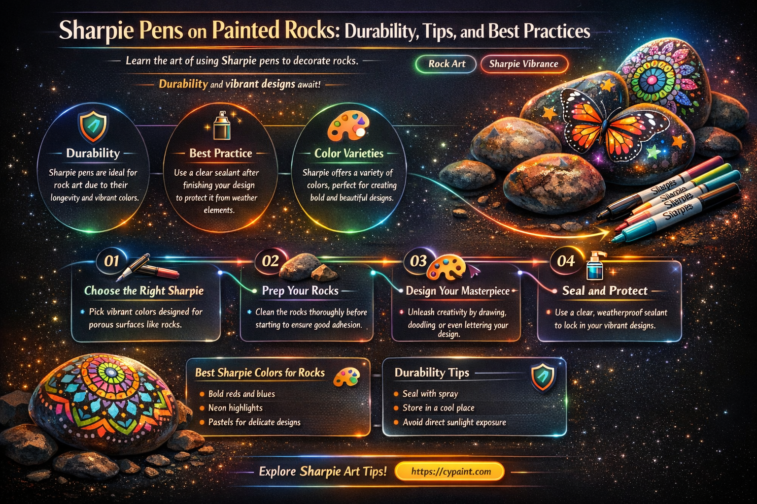 are sharpie pens suitable for painted rocks