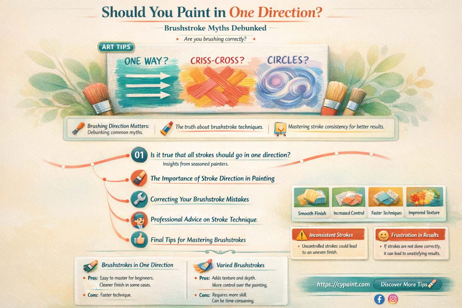 are you supposed to paint in one direction