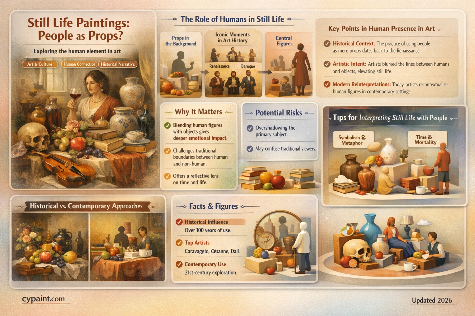 can a still life painting have people in it