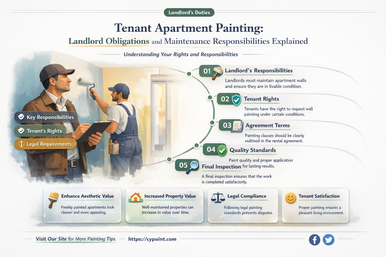 am i obligated to paint my tenants apartment