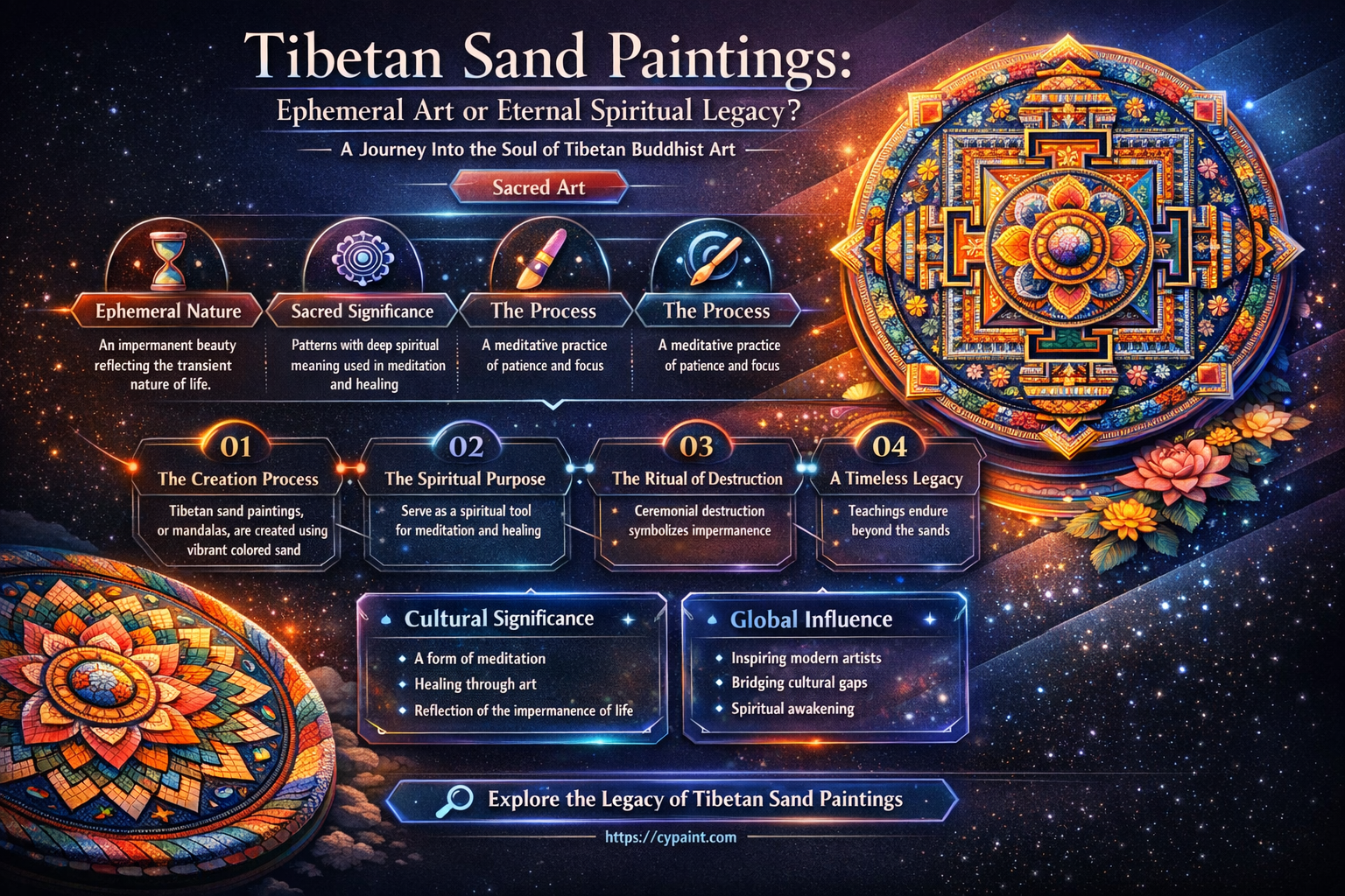 are tibetan sand paintings meant to last forever