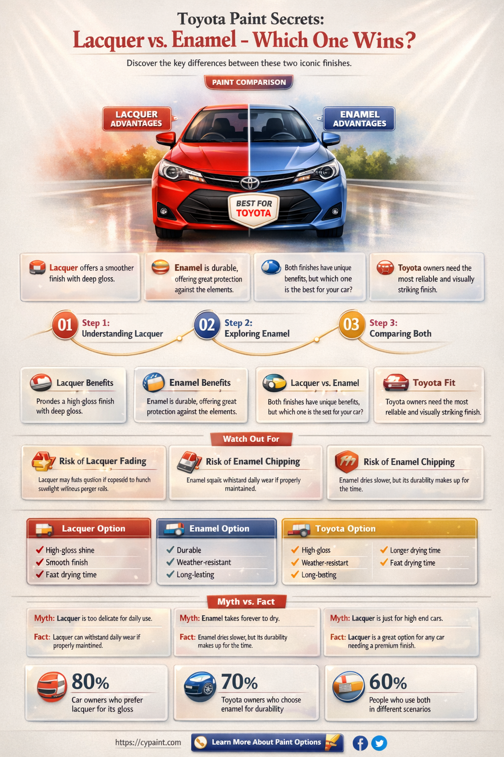 are toyotas painted in laquer or enamel paint