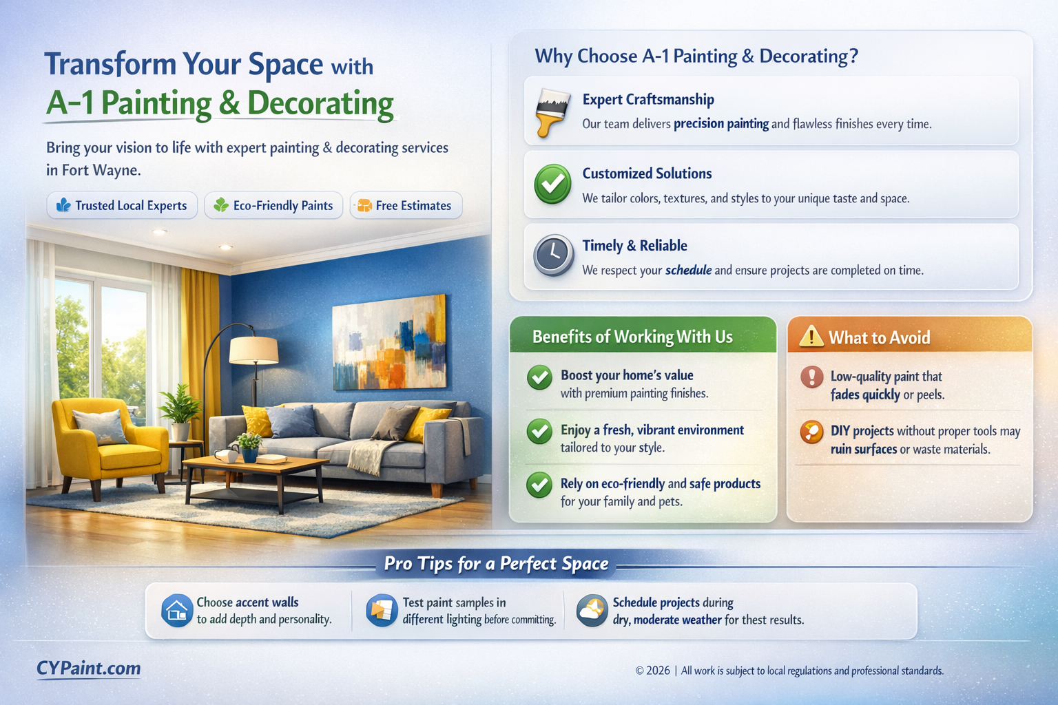 a-1 painting and decorating fort wayne in