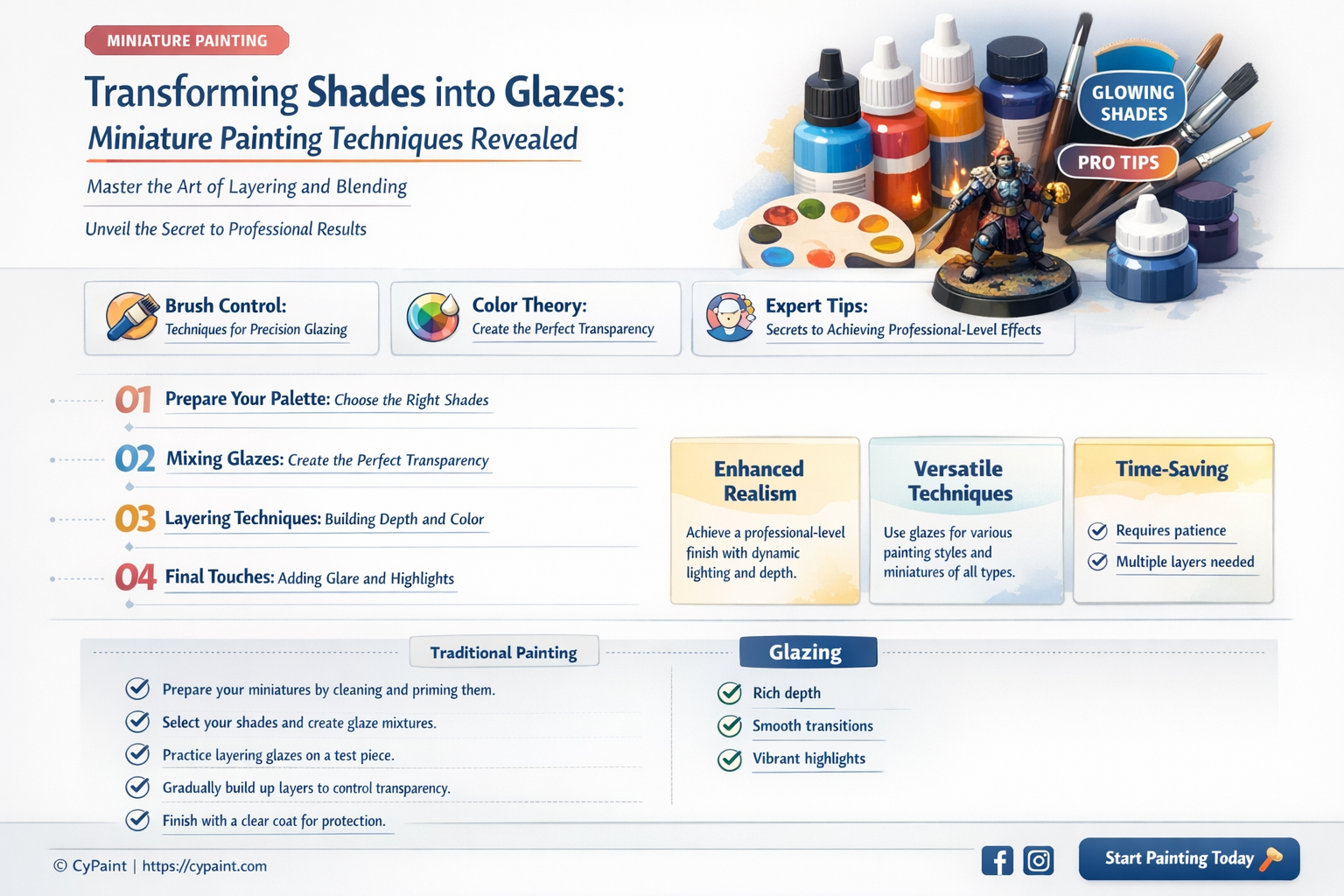can a shade be turned into a glaze miniature painting