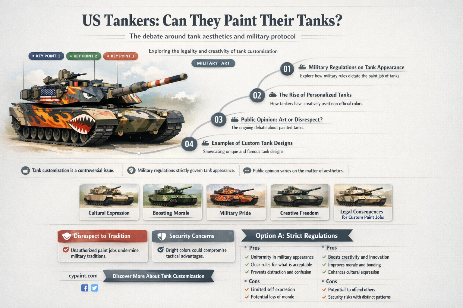 are us tankers allowed to paint on their tanks
