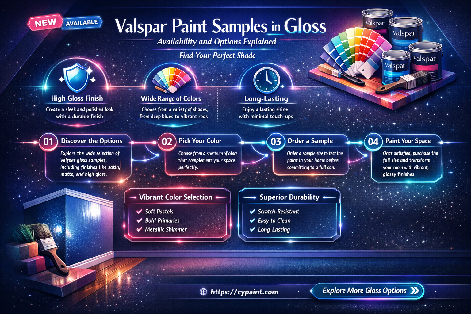are valspar paint samples availavle in gloss