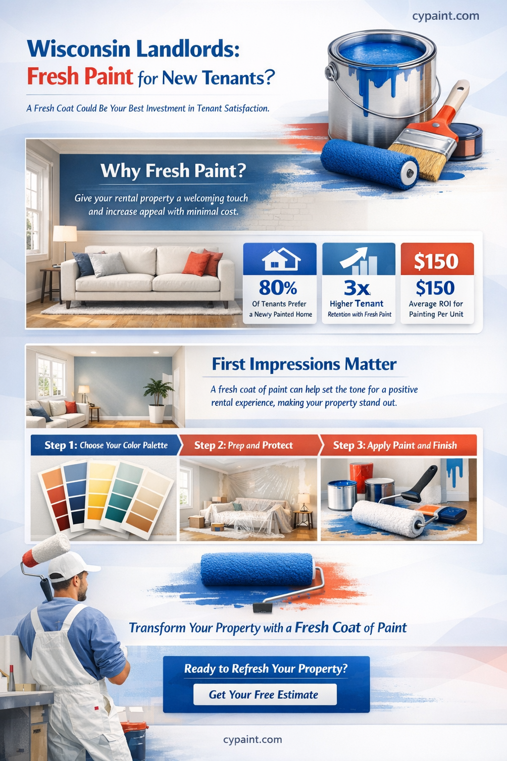are landlords required to paint between tenants in wisconsin
