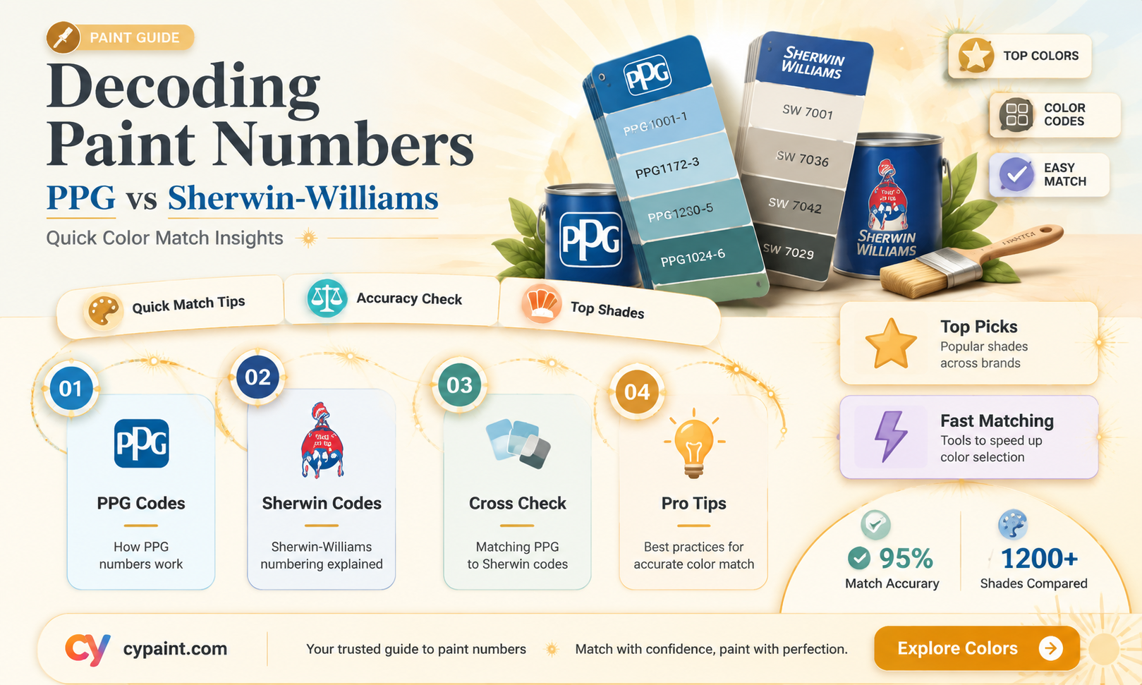can ppg match sherwin williams be paint number