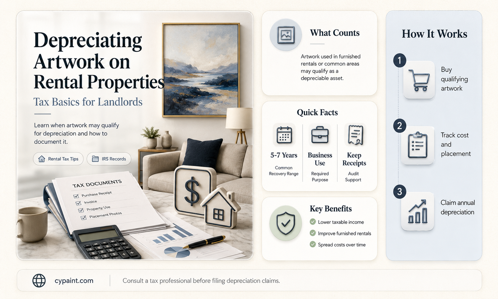 can you depreciate painting on a rental property