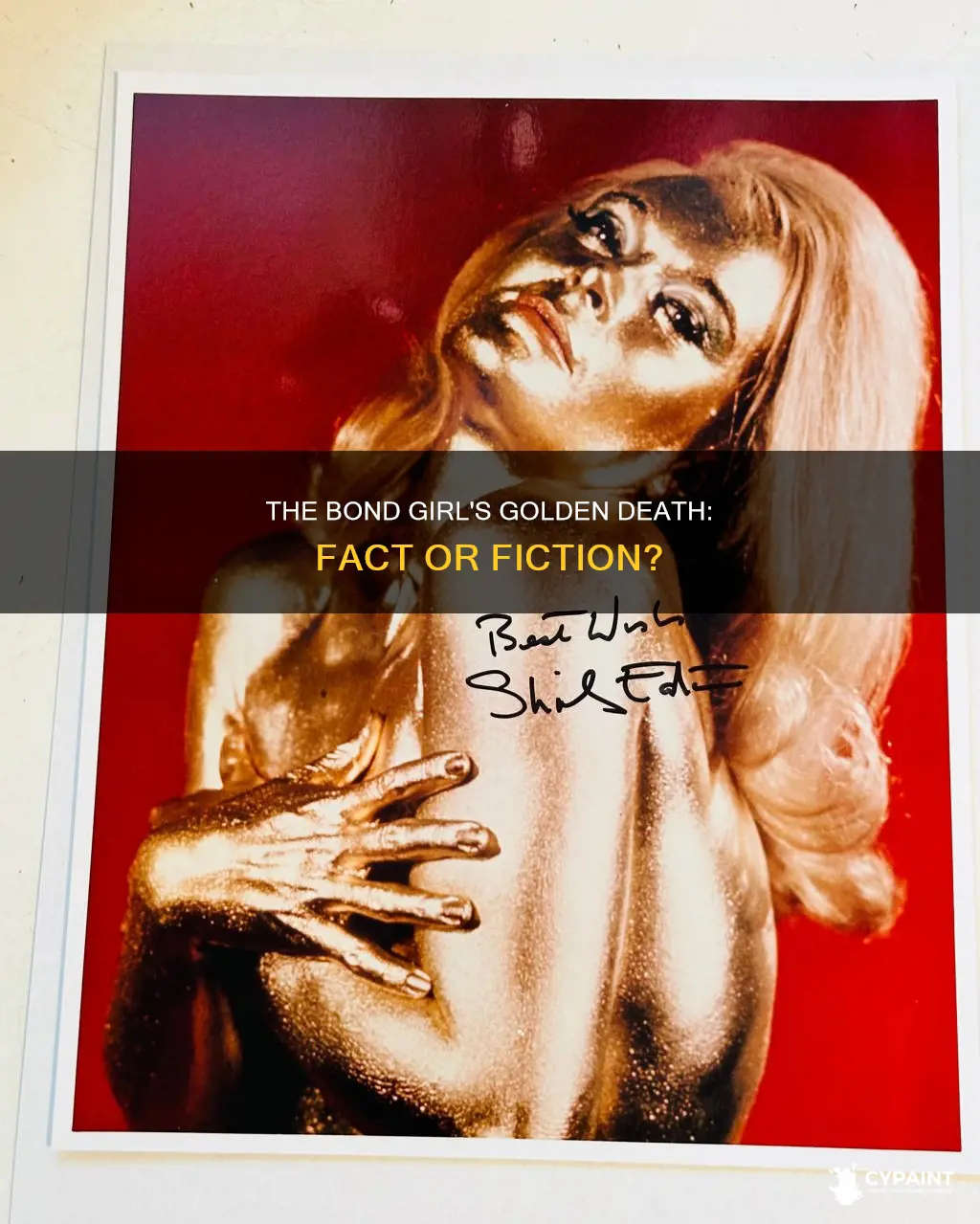 did a bond girl die after being painted gold