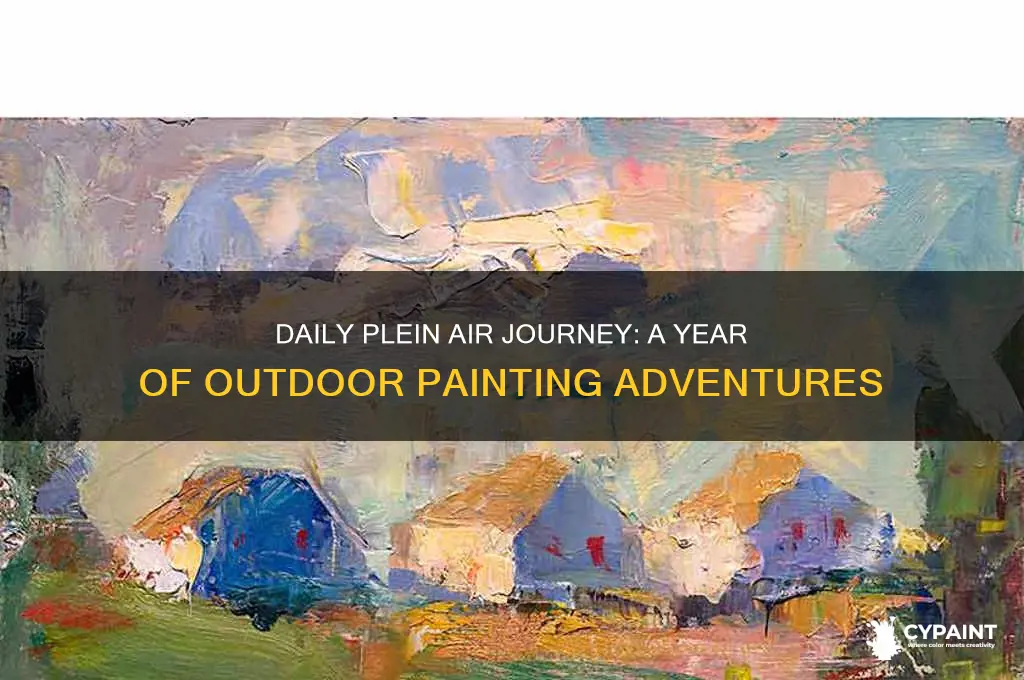 did a plein air painting every day for a year