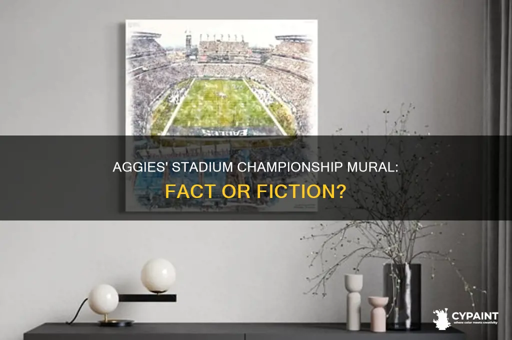 did aggies paint a championship on their stadium