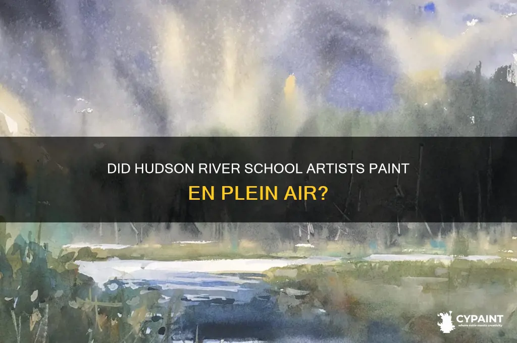 did al hudson river valley membes paint outside