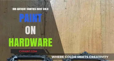 Antique Vanities: Did Gold Paint Adorn Their Hardware?