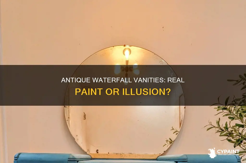 did antique waterfall vanities have real paint