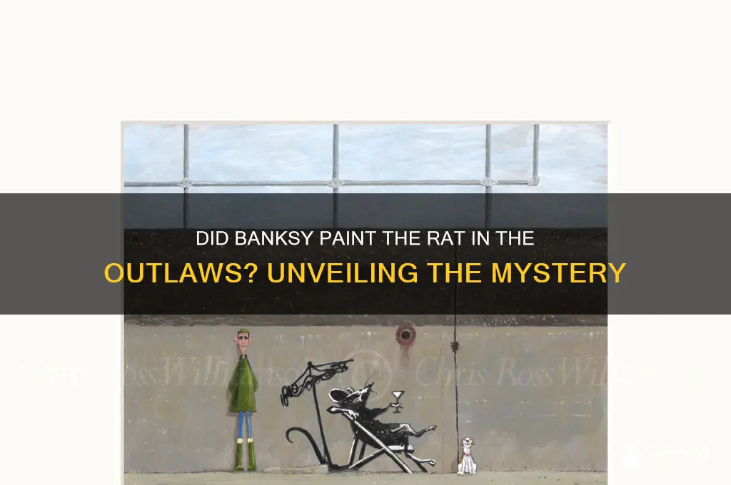 did banksy paint the rat in the outlaws