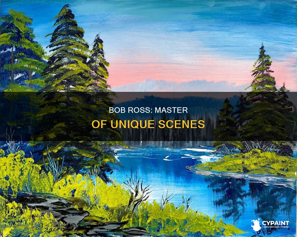 did bob ross ever paint the same scene twice