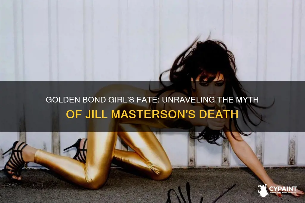 did bond girl die after being painted with gold paint