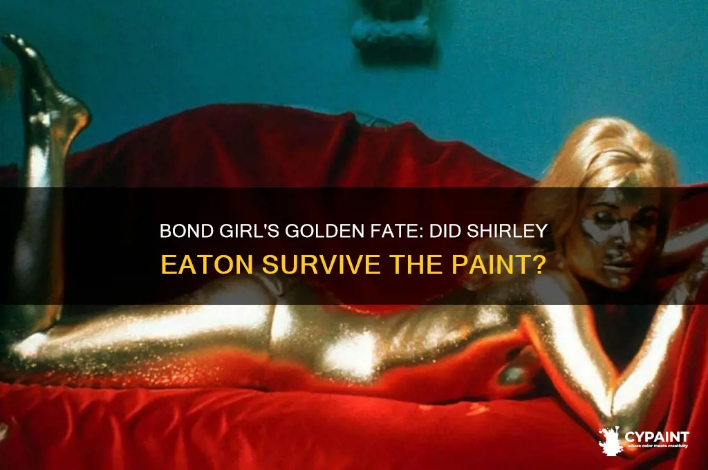 did bond girl die after gold paint
