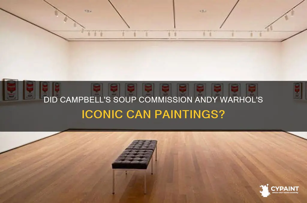 did campbell soup pay andy warhol to paint the can