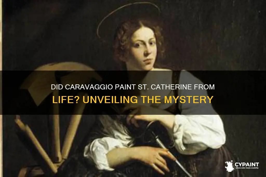 did caravaggio paint st catherine from life