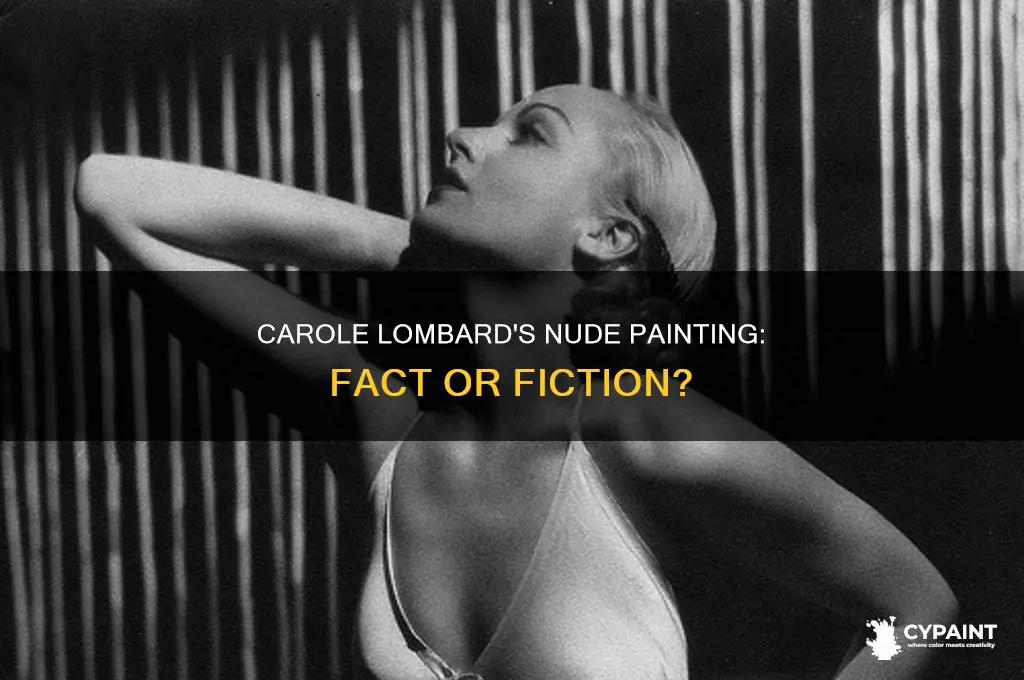 did carole lombard nude for a painting