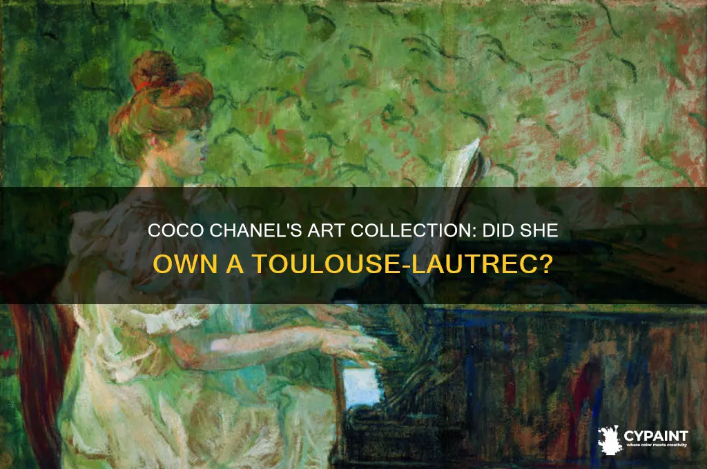did coco chanel own a toulouse-lautrec painting
