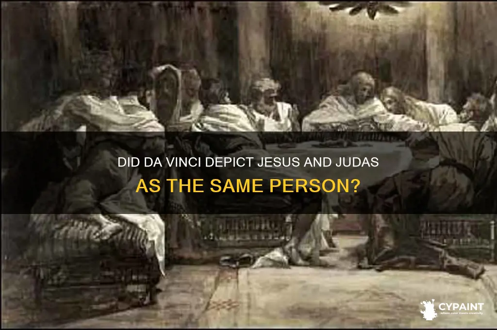 did davince paint the same person of jesus and judas