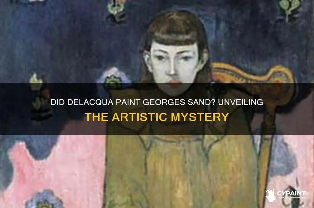 did delaqua paint a portrait of georges sand
