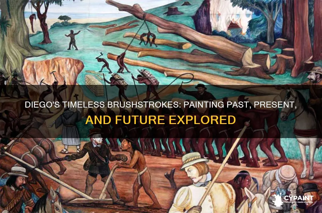 did diego paint the past present and future