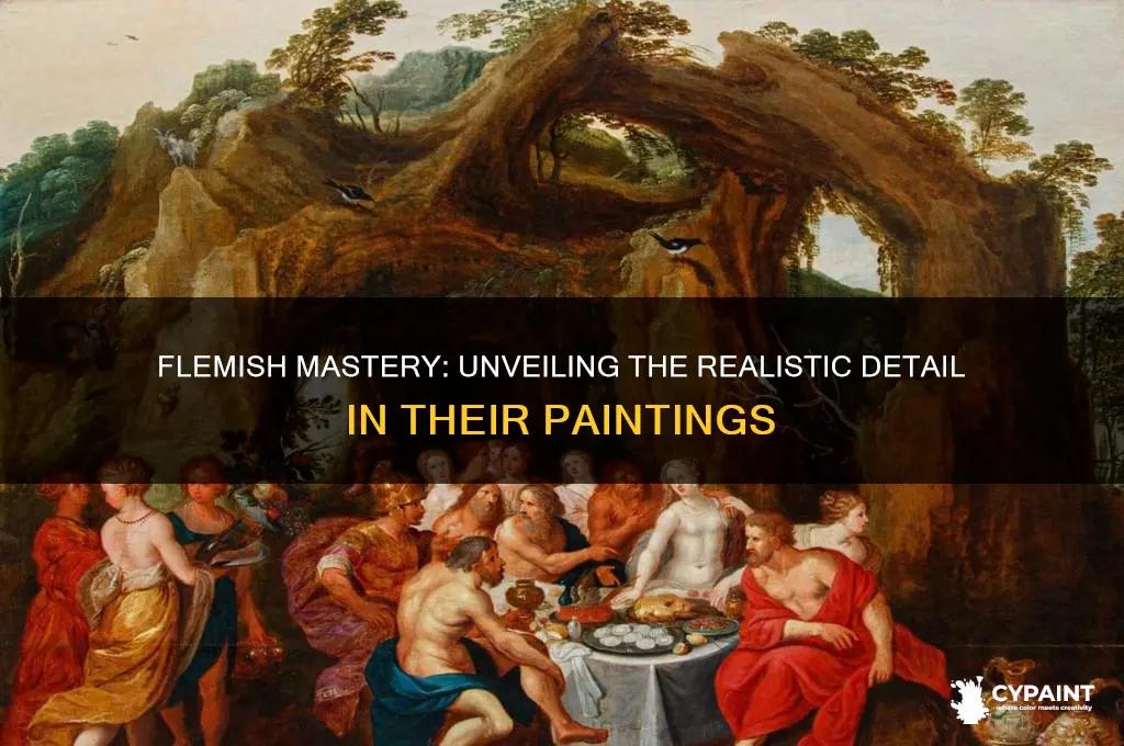did felmish painters paint with realistic detail