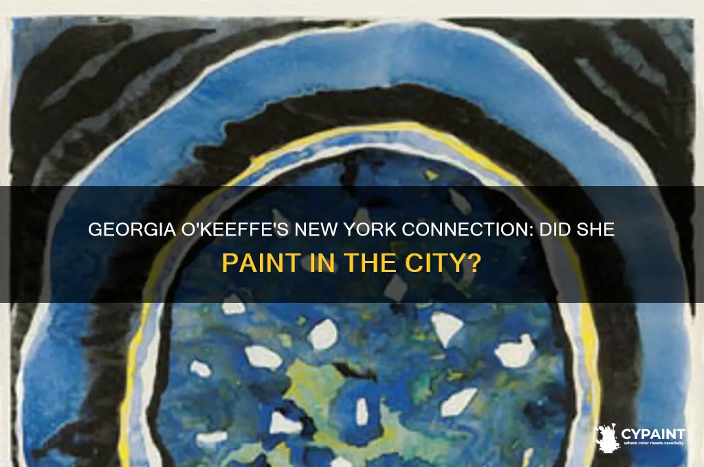 did georgia o keffe paint in new york