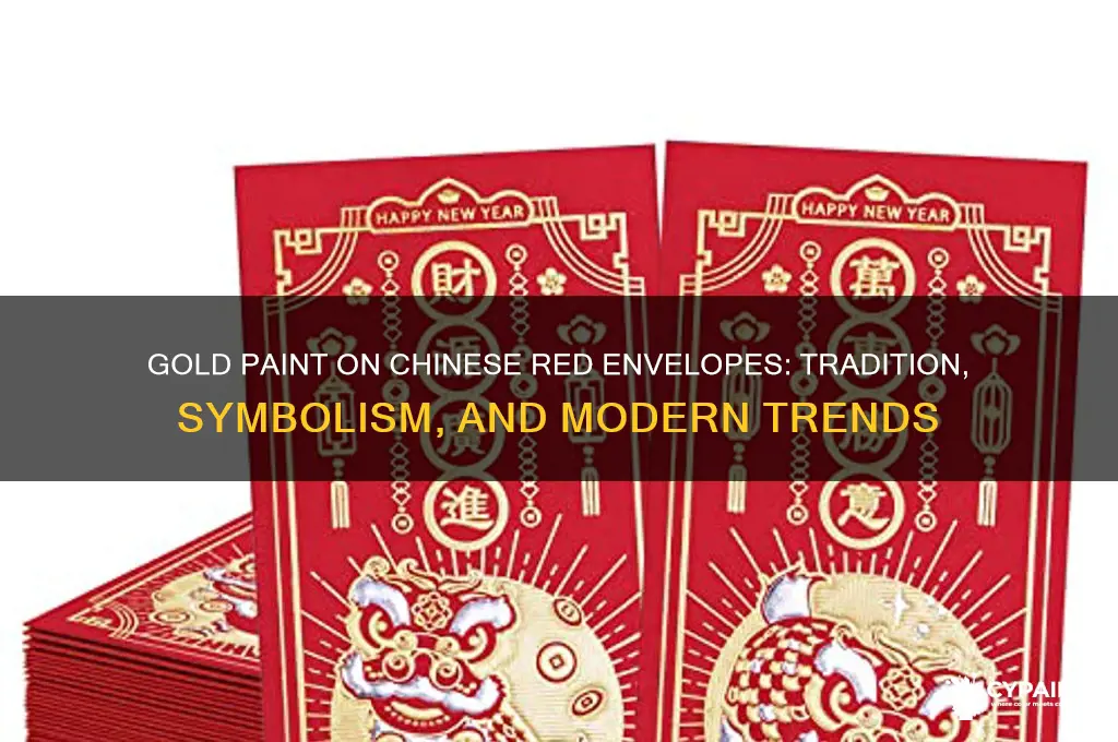 did gold paint for chinese red envelopes