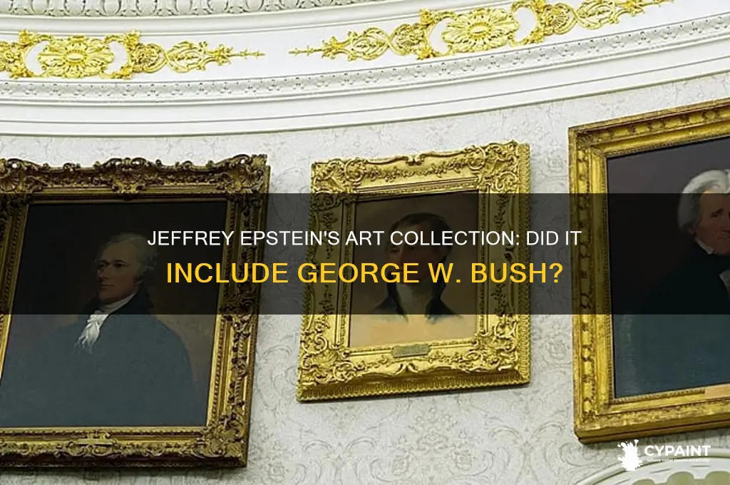 did jeffrey epstein have a painting of george w bush