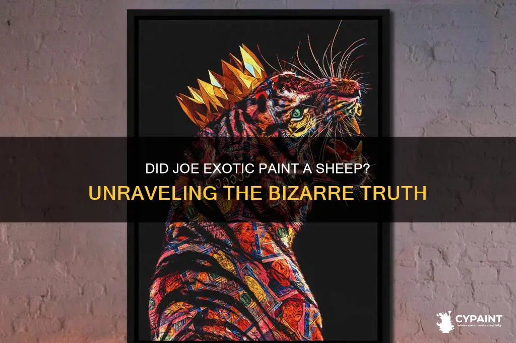 did joe exotic really paint a sheep