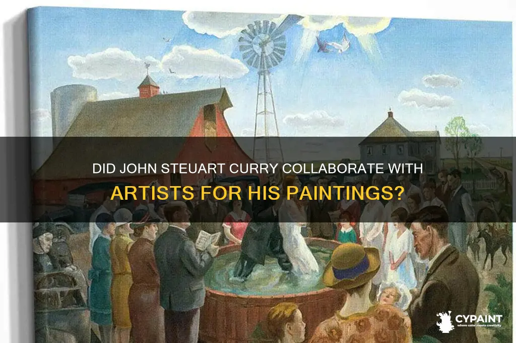 did john steuart curry hire artists to help him paint