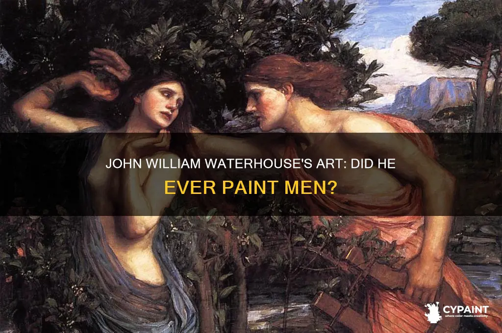 did john william waterhouse ever paint men