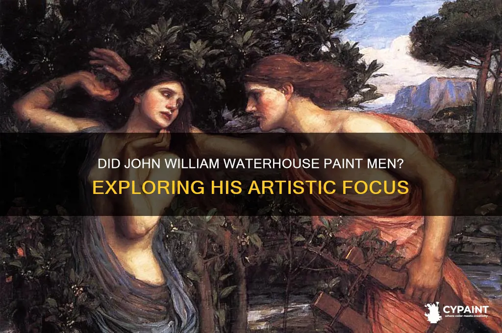 did john william watterhouse ever paint men