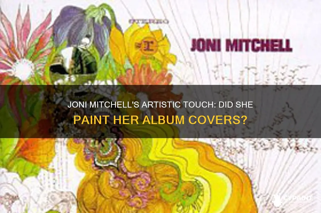 did joni mitchell paint her album covers
