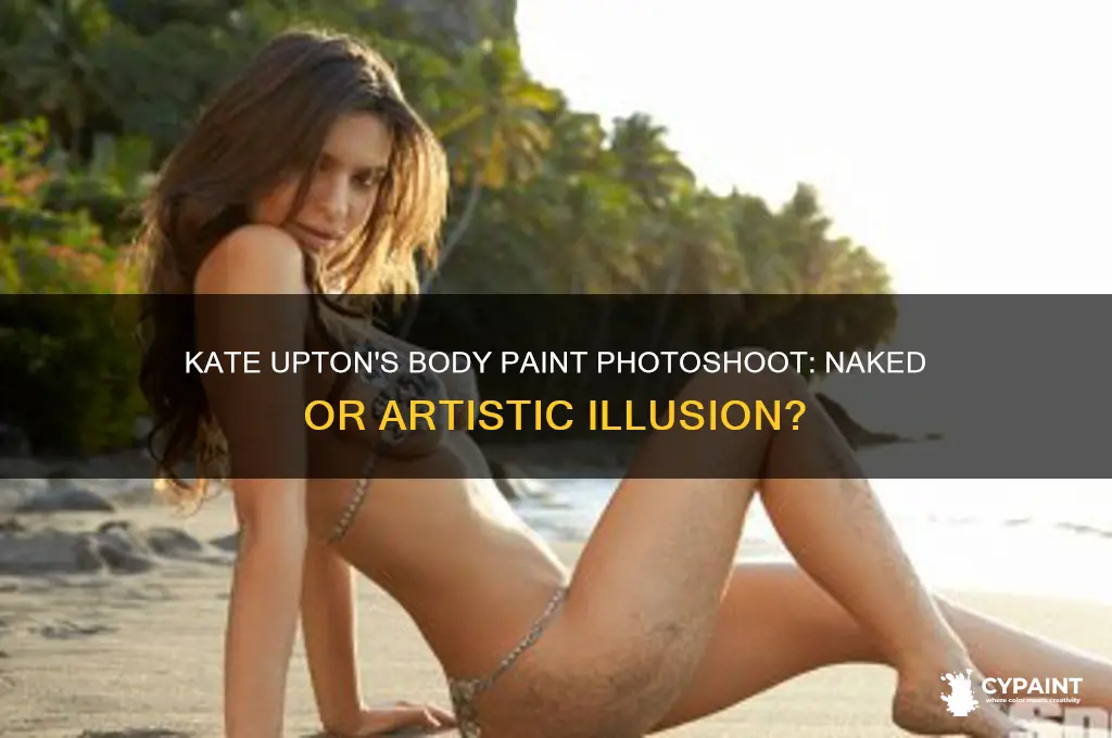 did kate upton pose naked in body paint