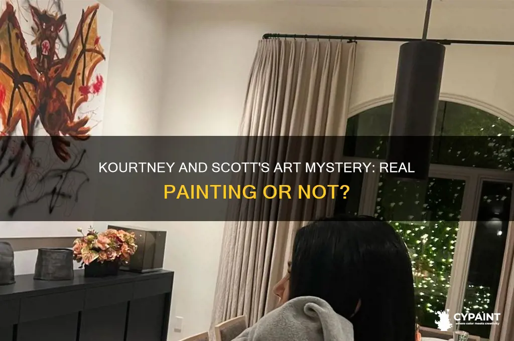 did kourtney and scott have a real painting