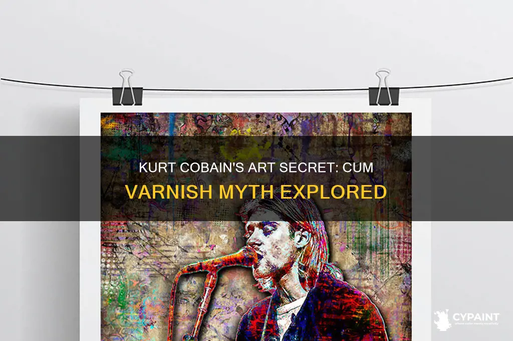 did kurt cobain varnish his paintings with cum